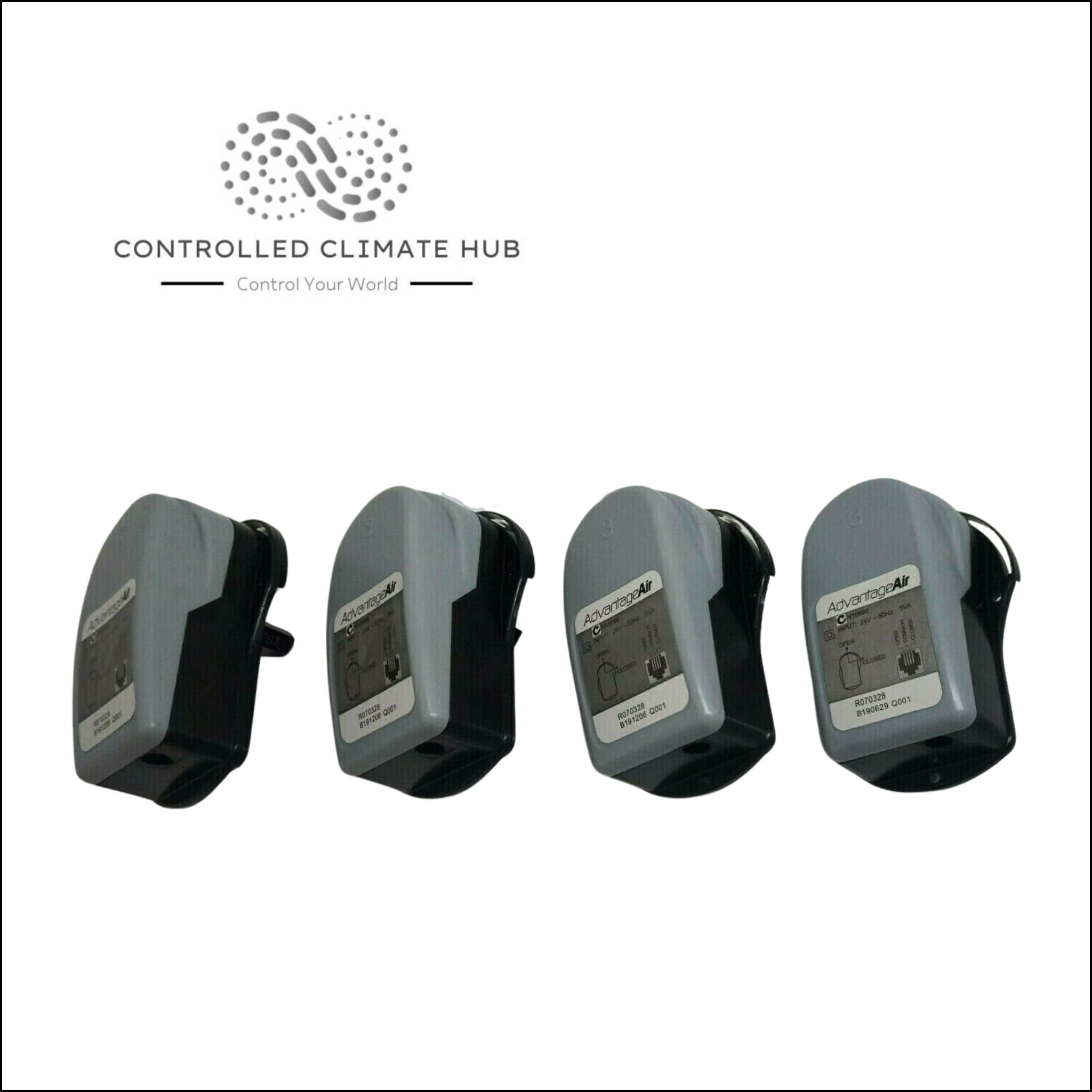 Advantage Air 4x Temperature Control Zone Motor Clip-In 24 Volt Bundle Kit