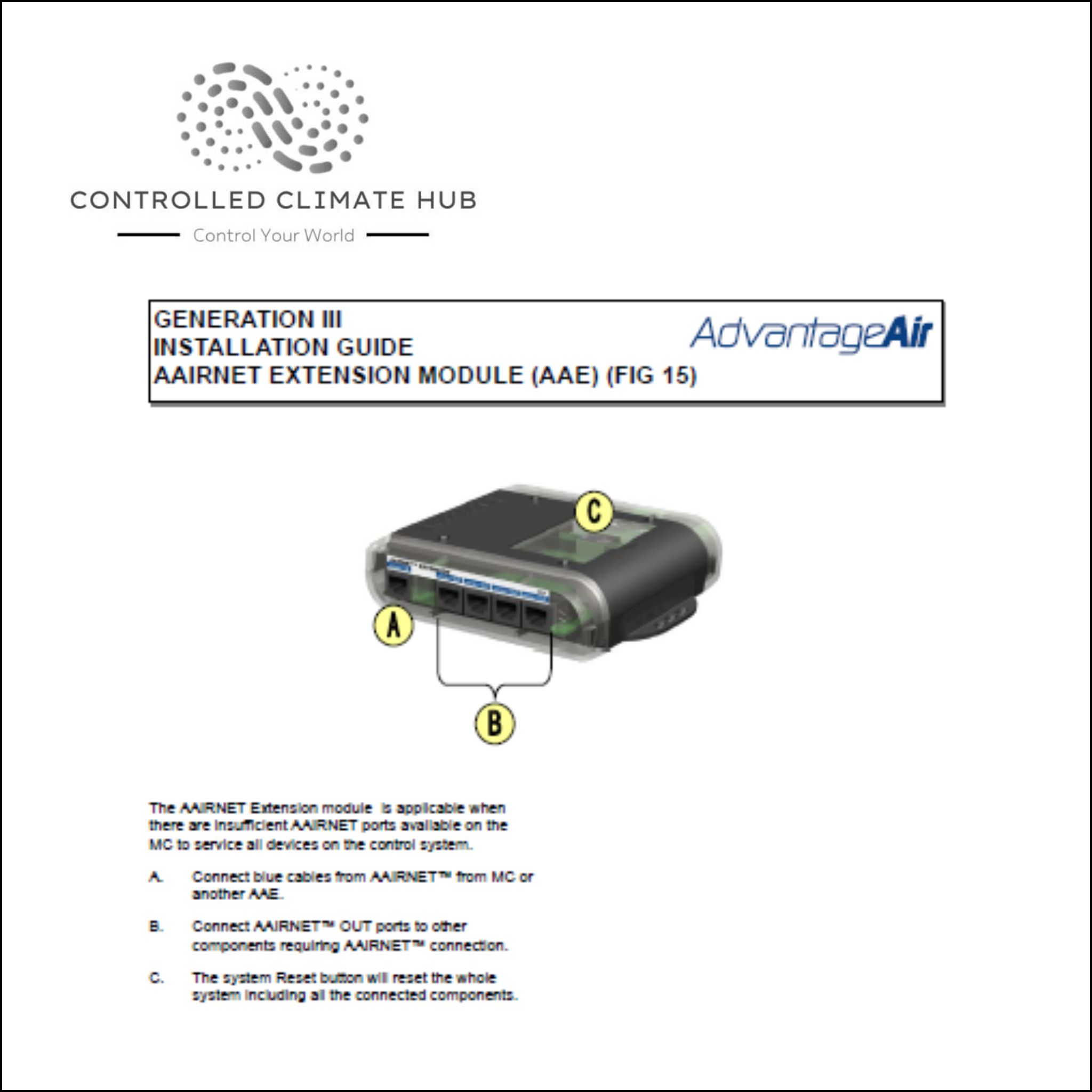 Generation III AAIRNET™ Extension Module CA3-AAE - Image 9