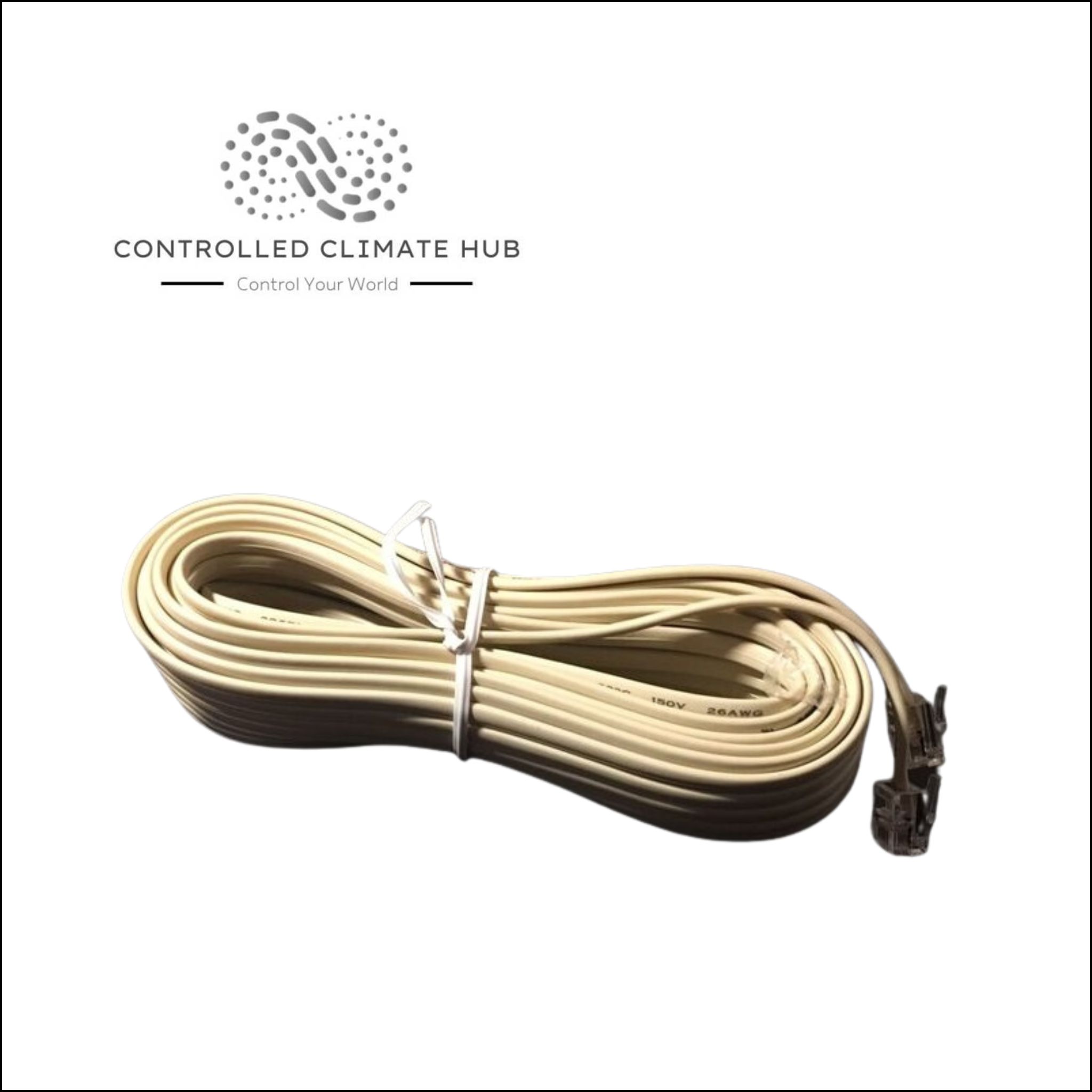 12mtr Beige Cable with RJ12 Plugs