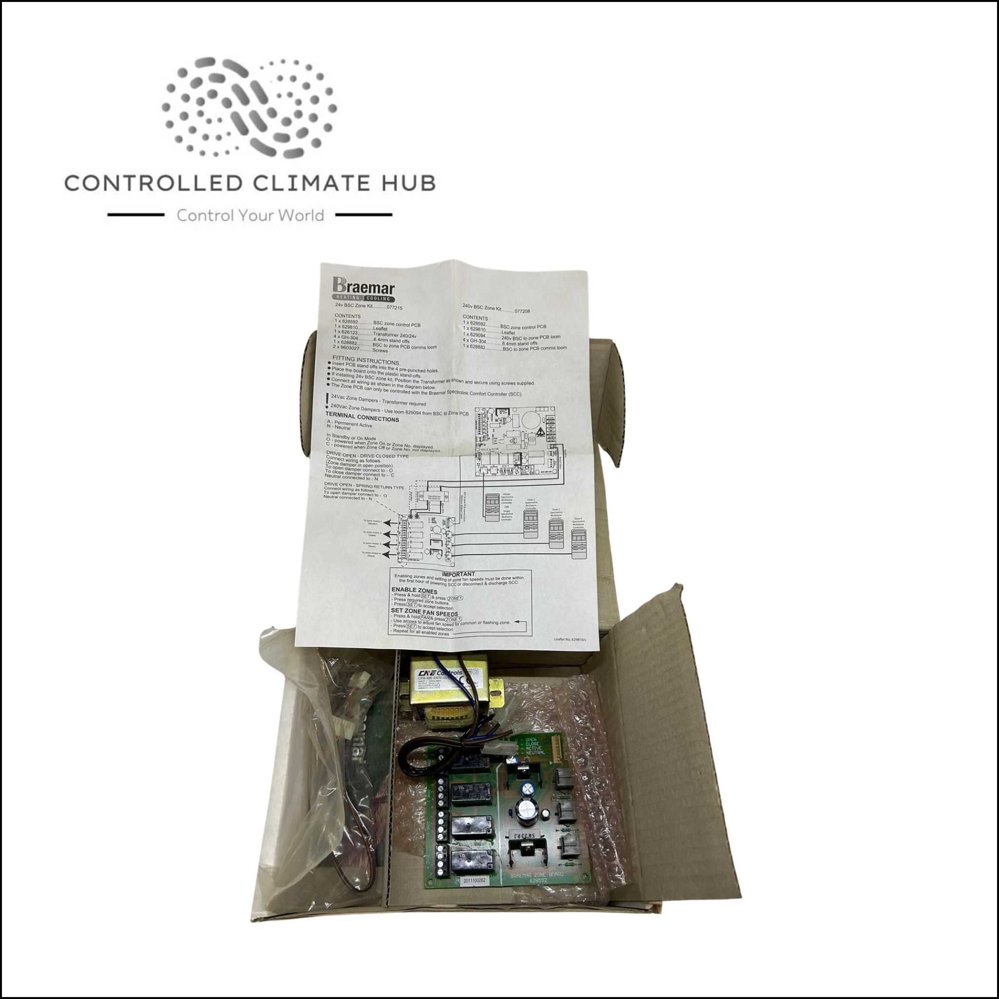 Braemar 24 Volt 4 Zone Kit with Transformer and Zone Board - Image 6