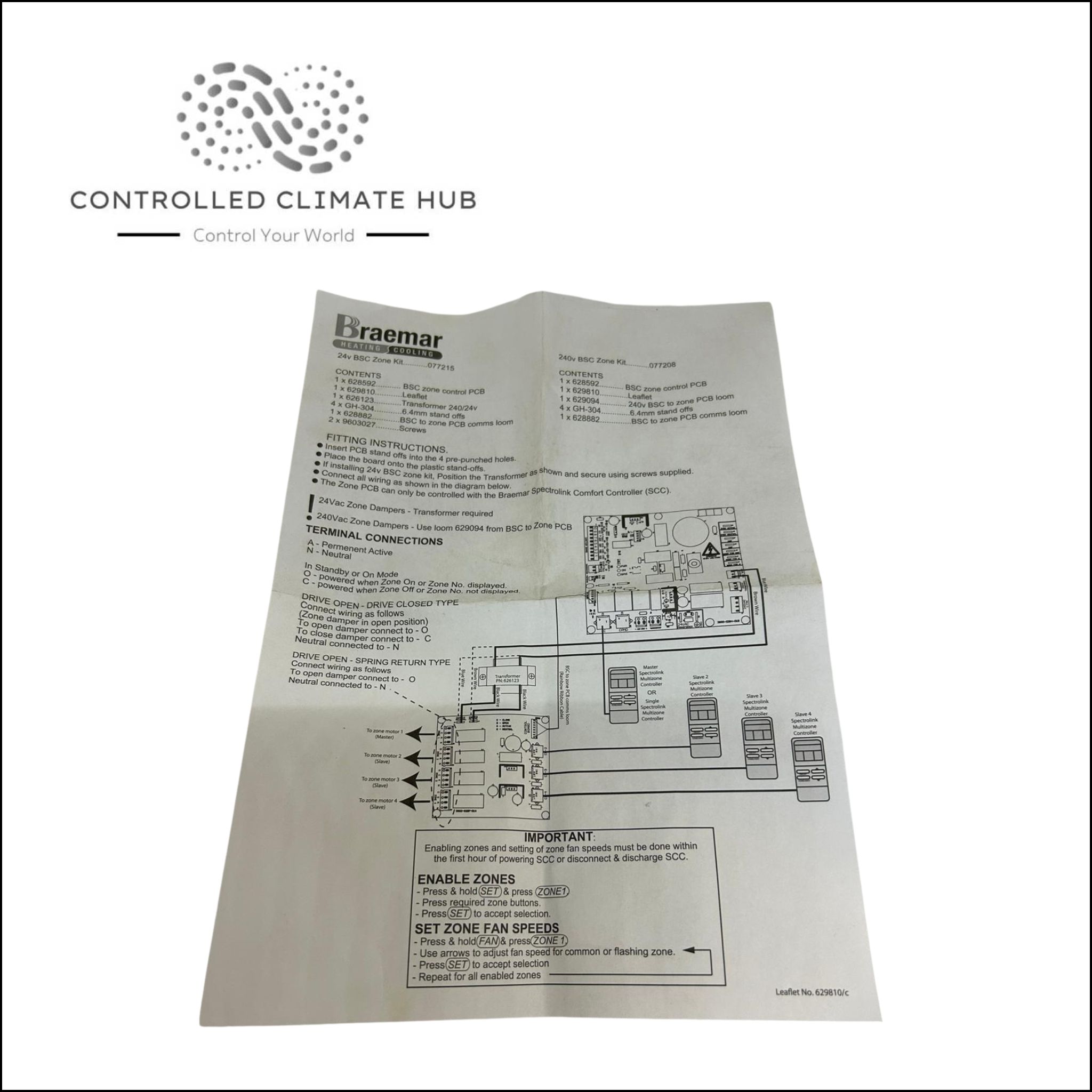 Braemar 24 Volt 4 Zone Kit with Transformer and Zone Board - Image 9