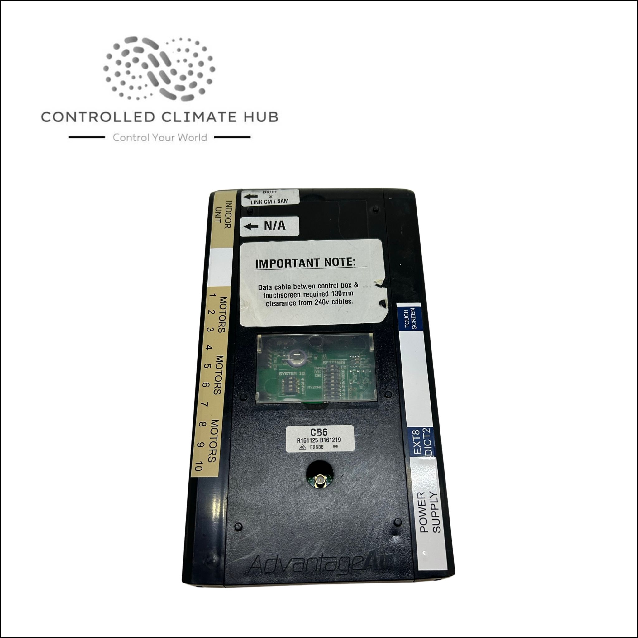 Adv Air MyAir eZone CB6 Control Box DIP Switch