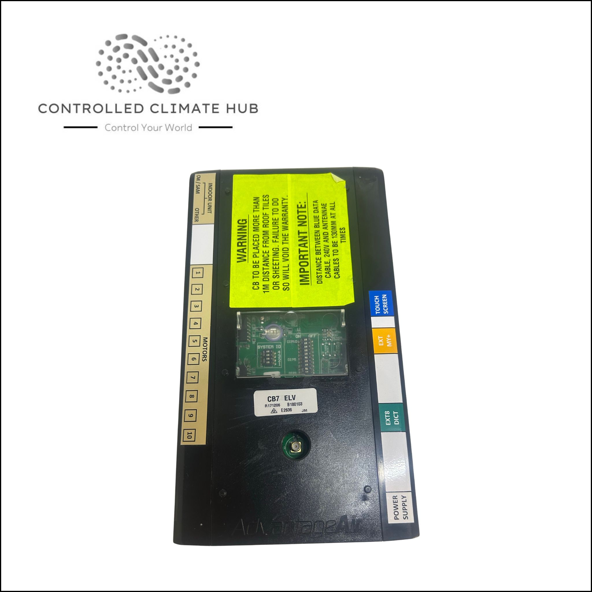 Adv Air MyAir eZone CB7 ELV Control Box DIP Switch