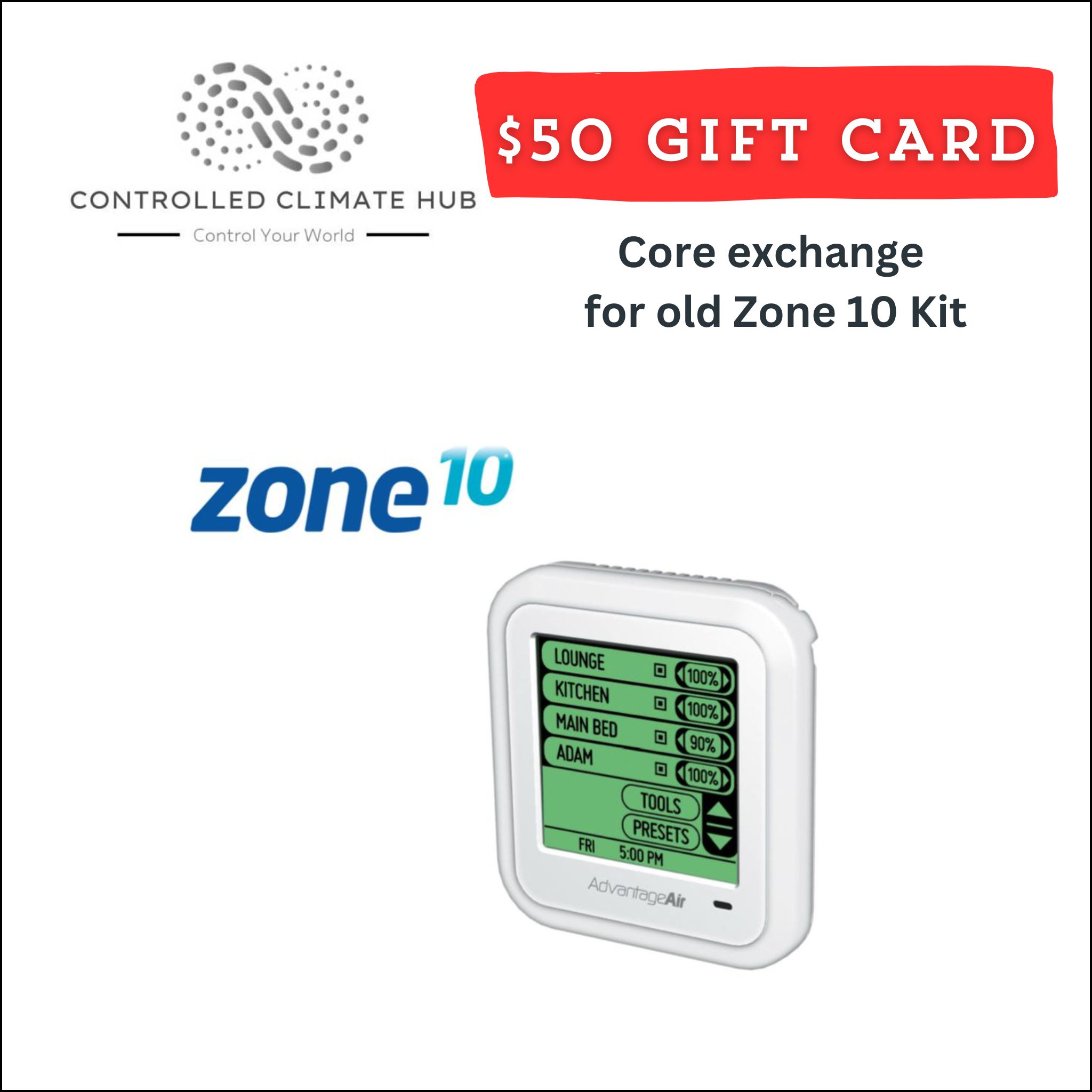 Advantage Air Zone 10 Upgrade Kit