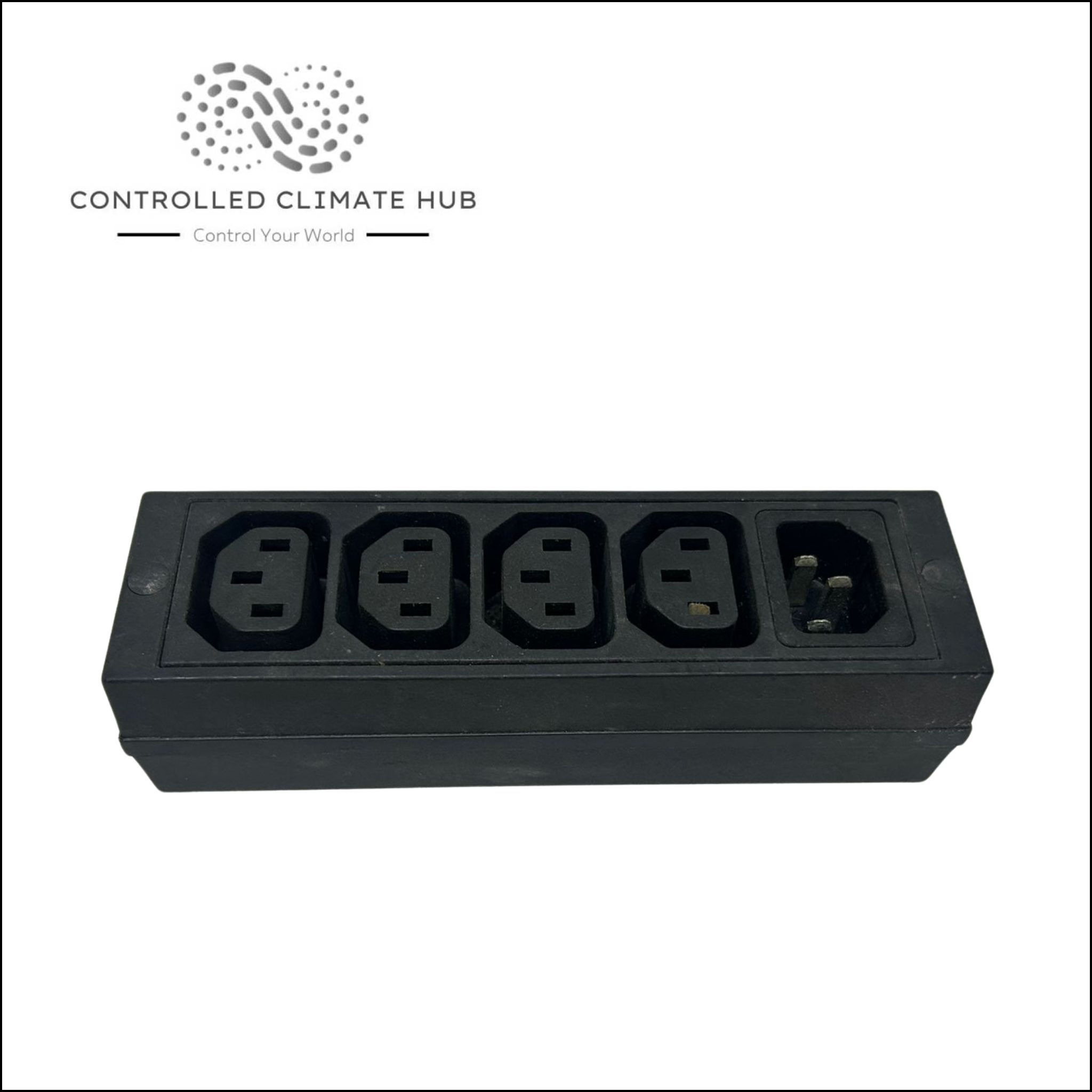 Used IEC Power Strip Mini 4 Outlet, 1 Inlet