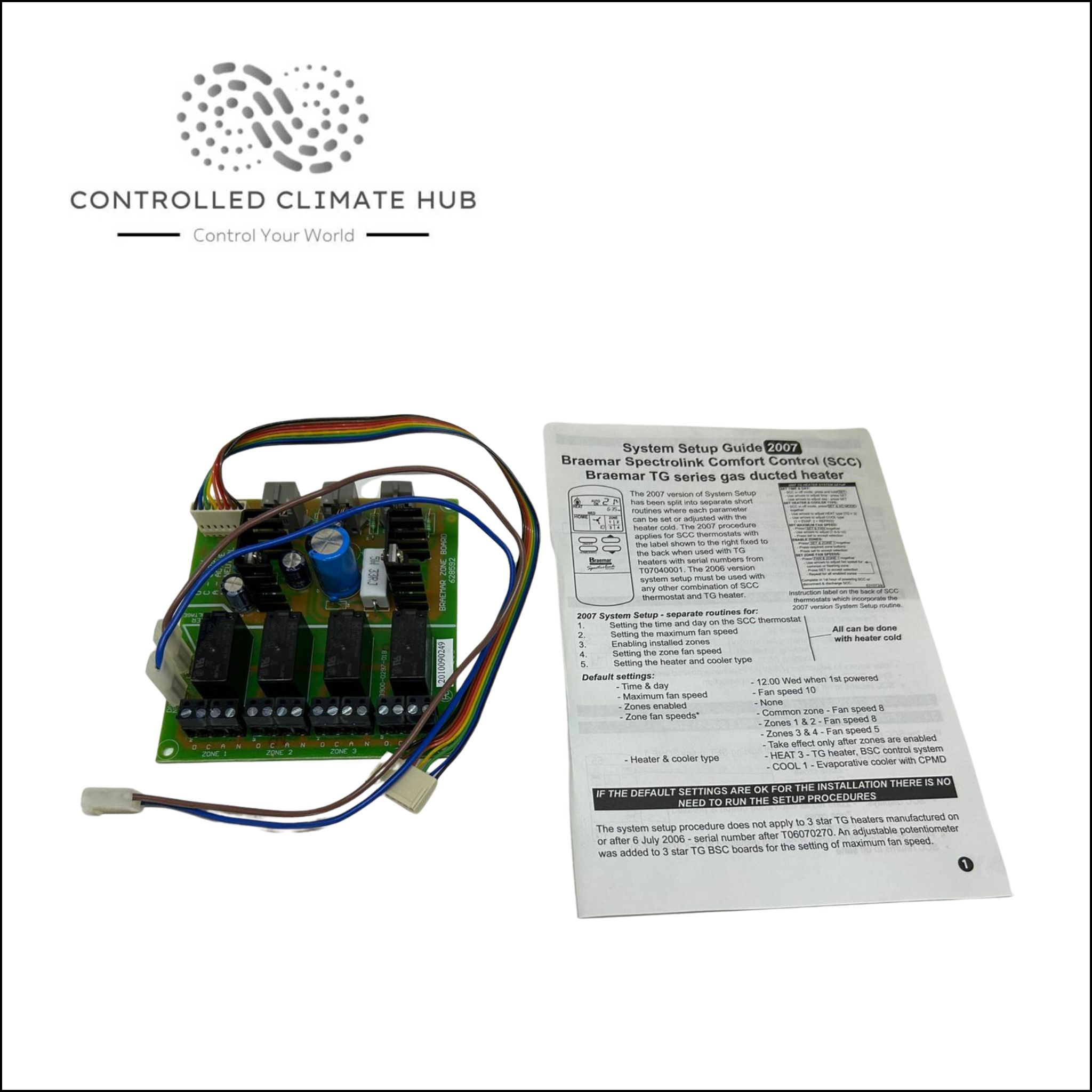 Braemar 240 Volt 4 Zone Board