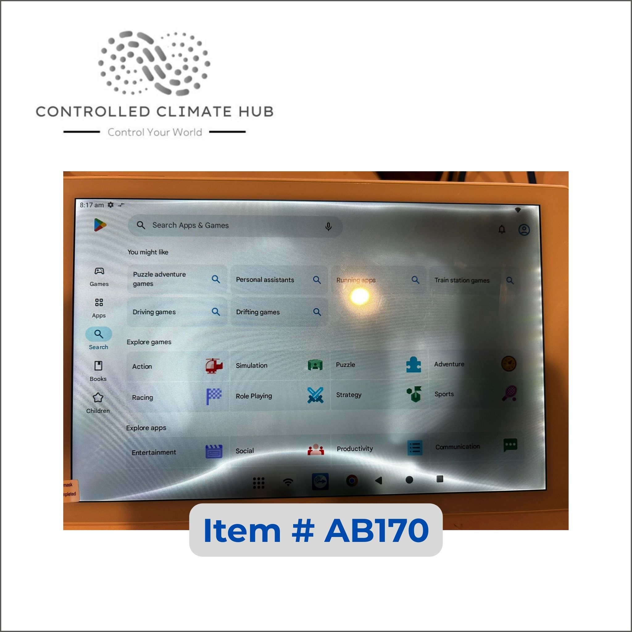 Refurbished Advantage Air MyAir Touch Screen Panel TSPMYP10-13 Item# AB170