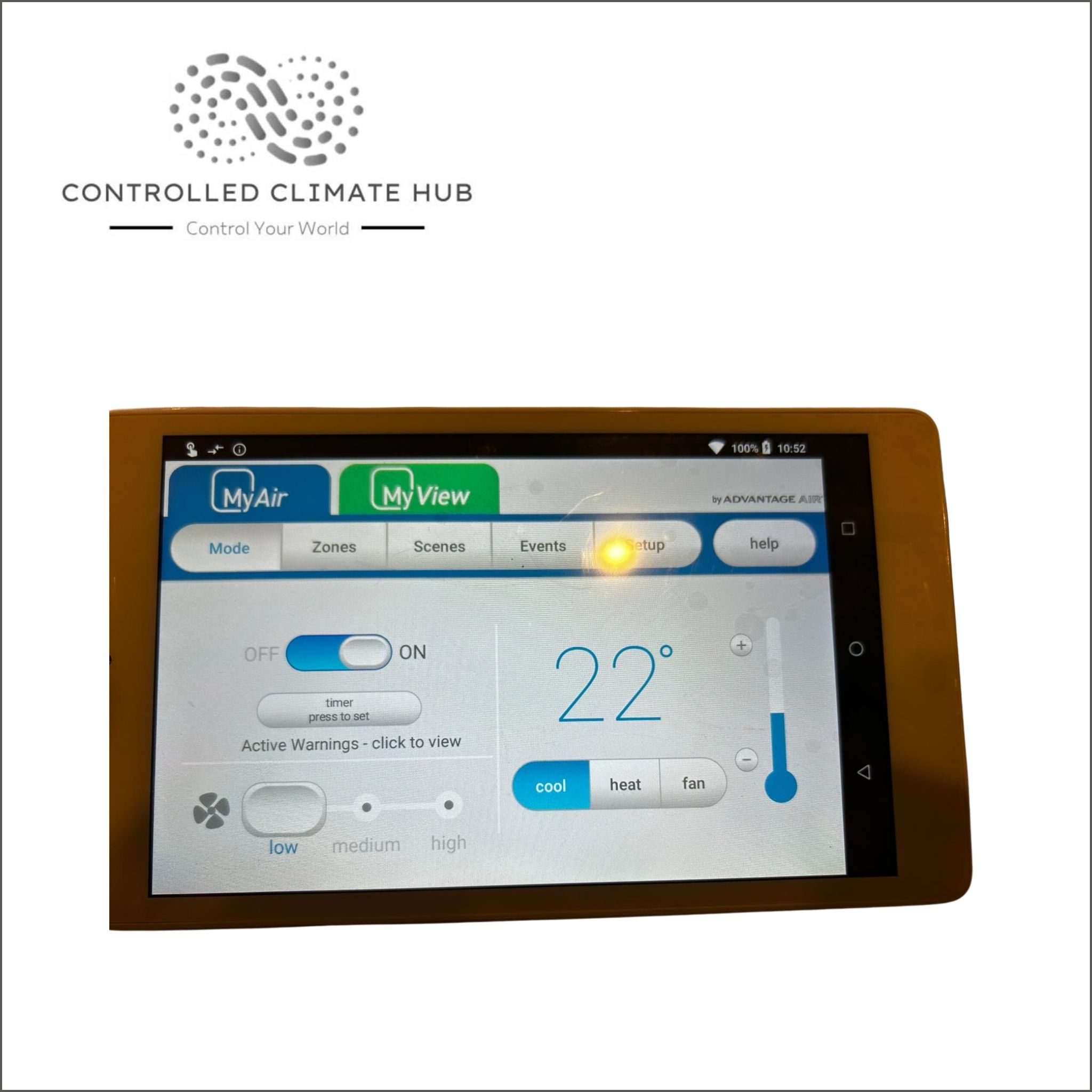 Refurbished Advantage Air MyPlace Touch Screen Panel TSPMYP8 Item# AB172 - Image 2