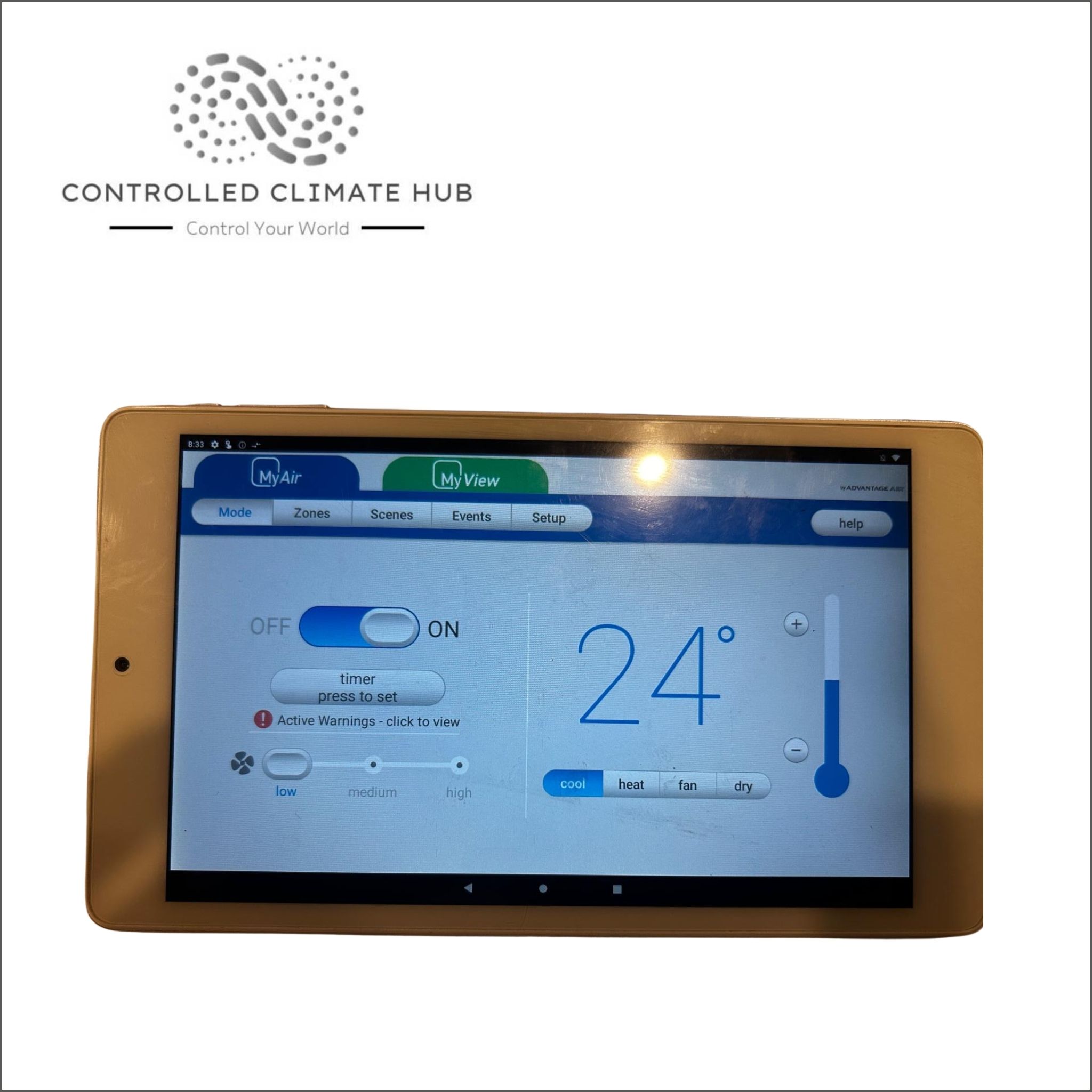 Refurbished Advantage Air MyPlace Touch Screen Panel TSPMYP8 Item# AB163 - Image 3