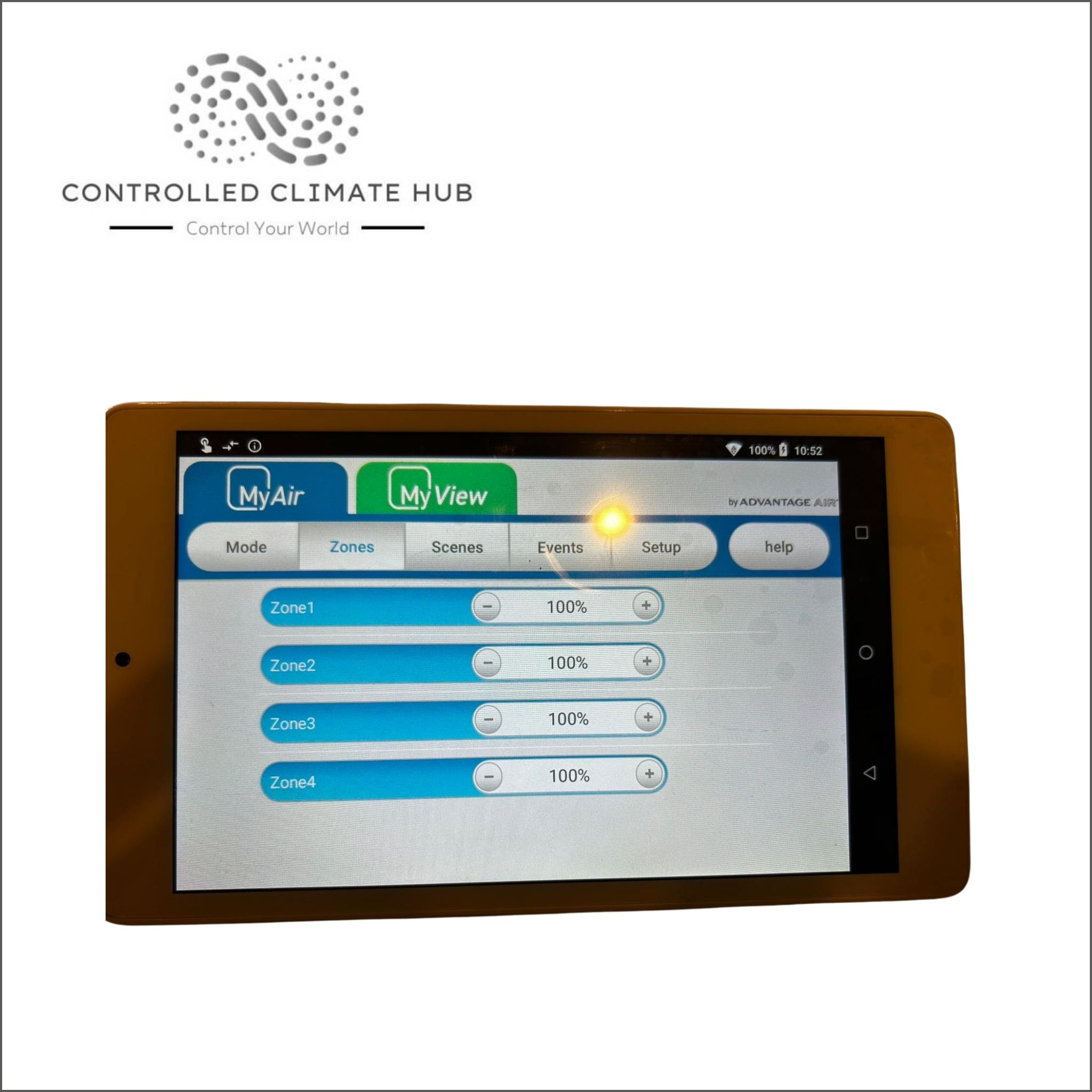 Refurbished Advantage Air MyPlace Touch Screen Panel TSPMYP8 Item# AB172 - Image 3