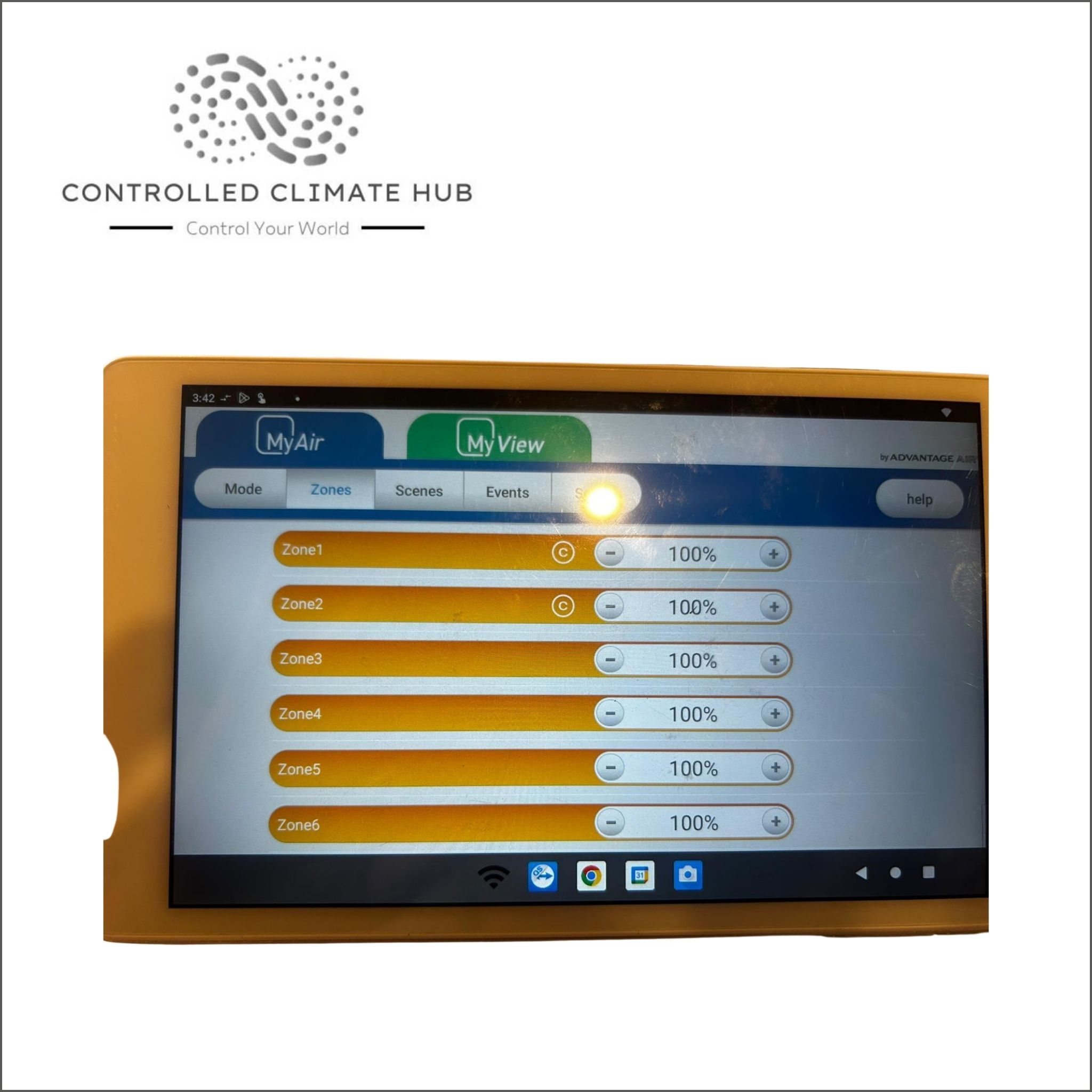 Refurbished Advantage Air MyAir Touch Screen Panel TSPMYP8-12 Item# AB174 - Image 3