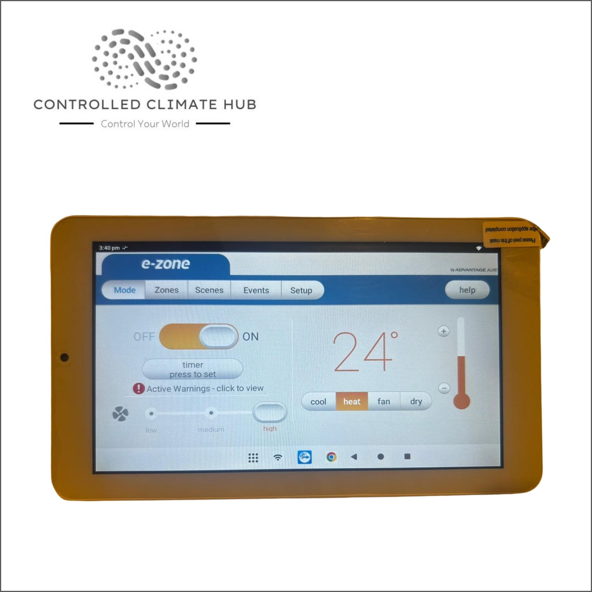 Refurbished Advantage Air eZone Touch Screen Panel TSP EZB-13 Item# AB186 - Image 3