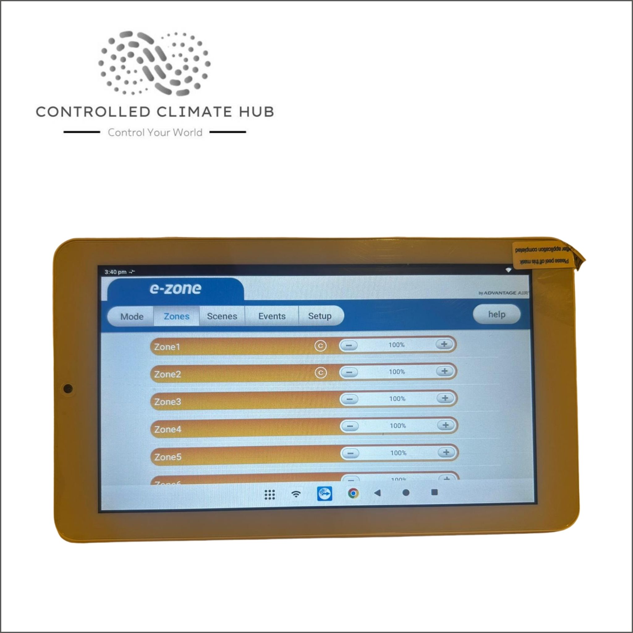 Refurbished Advantage Air eZone Touch Screen Panel TSP EZB-13 Item# AB186 - Image 4