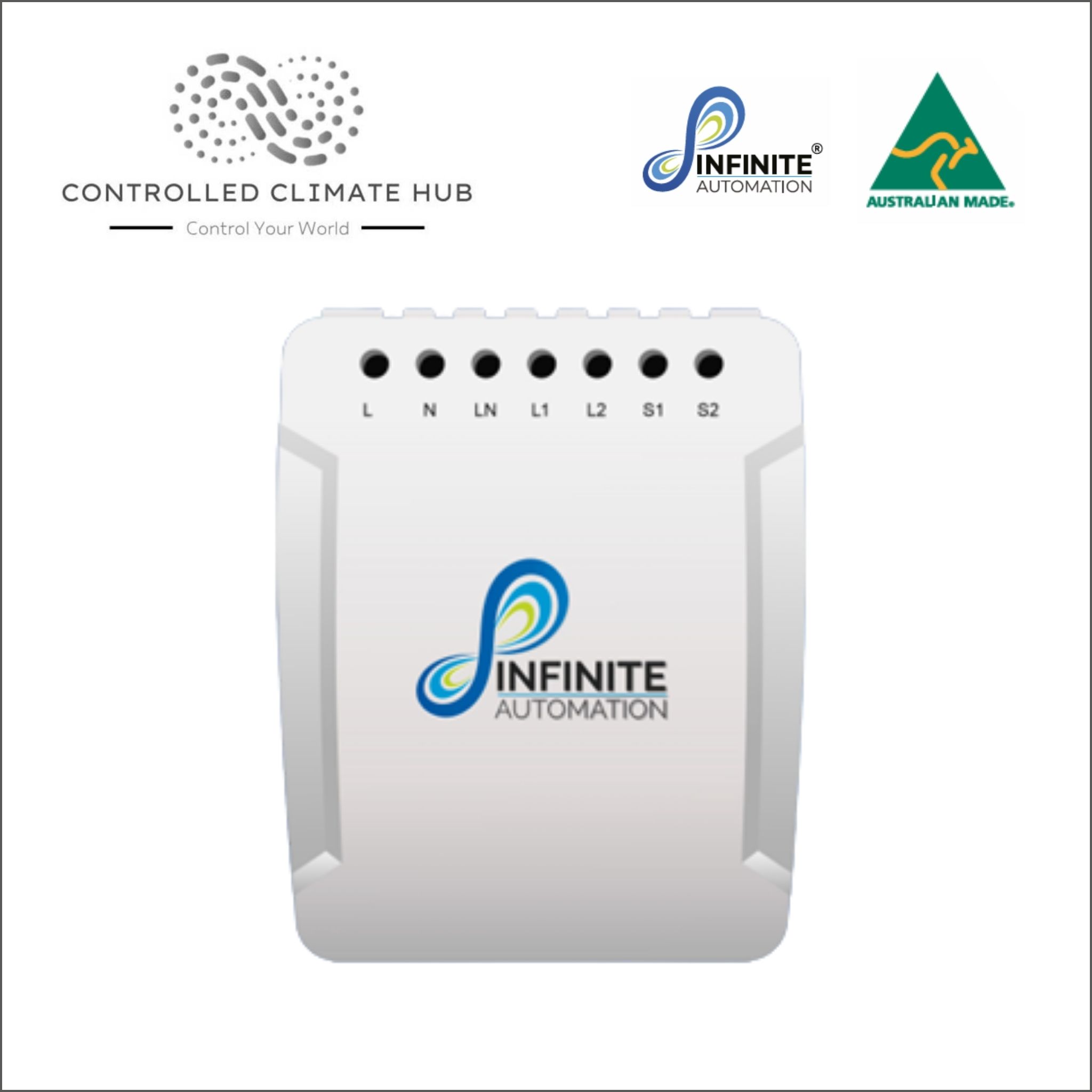 Infinite Automation Smart Switch 10A (2 Gang)